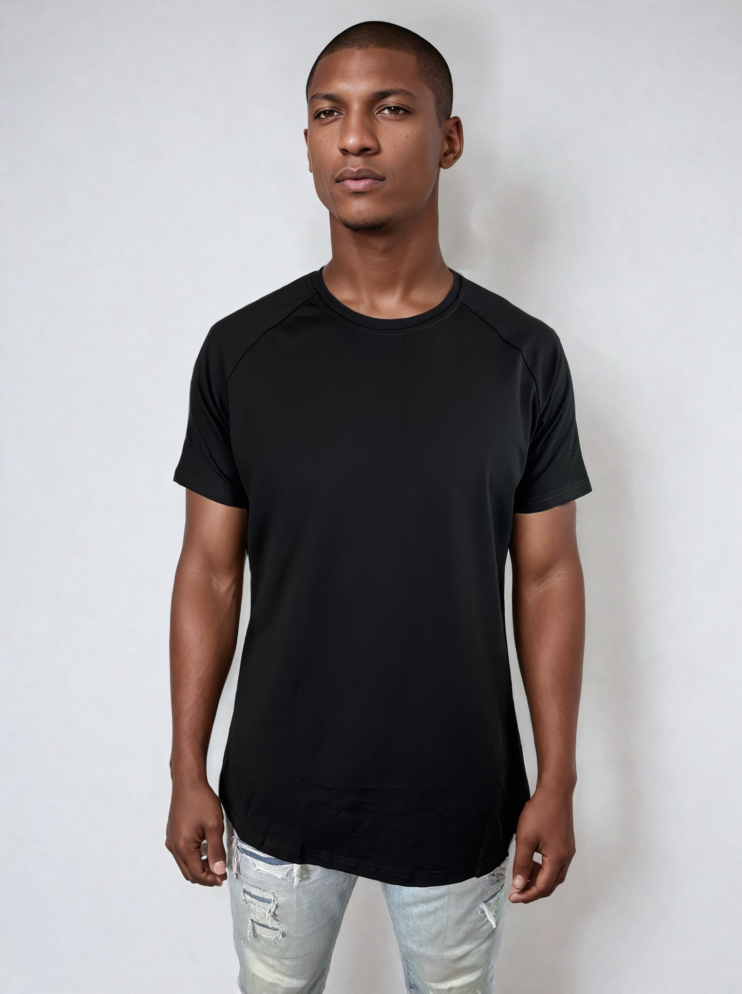 Curved Hem (Waist) - Black